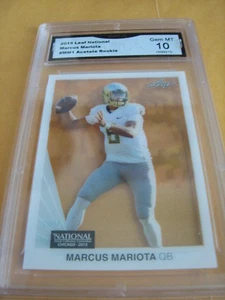 MARCUS MARIOTA TITANS 2015 LEAF NATIONAL ACETATE ROOKIE RC #MM1 GRADED 10 L@@@K - Picture 1 of 1
