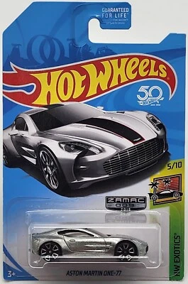 Hot Wheels 2018 exclusivo de Walmart Zamac HW Exotics Aston Martin One-77 Foto 1 de 2