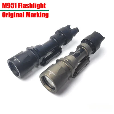 M951 Airsoft Light LED Tactical Weapon Flashlight Rifle Torch with Switch + Cap - Image 1 of 4