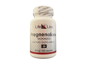 LifeLink's Pregnenolon - 30 mg x 150 Kapseln - Hormonunterstützung, Anti-Aging - Bild 1 von 10