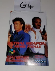 Nintendo NES - Notice - L'arme Fatale - Bon État - Photo 1/4