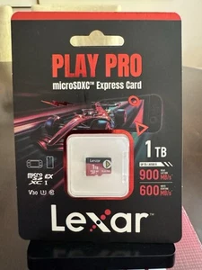 Lexar PLAY PRO microSD Express Card - 1TB LMSXPS0001T-BNNNU - In hand Ships ASAP - Picture 1 of 8