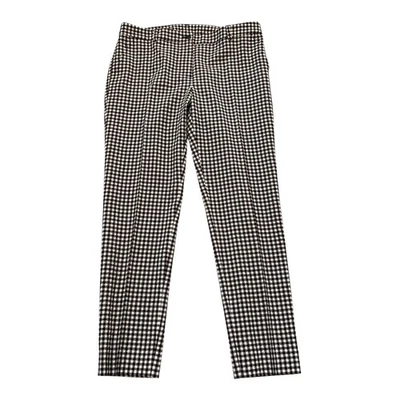 Brooks Brothers Pants Womens Size 8 Brown Seersucker Wool Blend Plaid Career - Image 1 of 4
