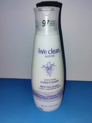 Acondicionador corporal extra Live Clean Biotin 12 oz 350 ml raro difícil de encontrar (+) Foto 1 de 2