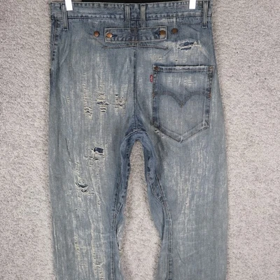 LEVI'S ENGINEERED MEN'S JEANS W34 L34 STRAIGHT DISTRESSED ONE DENIM DESTROYED RA - Image 1 of 4