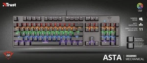 TRUST CXT ASTA MECHANICAL KEYBOARD BRAND NEW, DAMAGED BOX - Picture 1 of 2