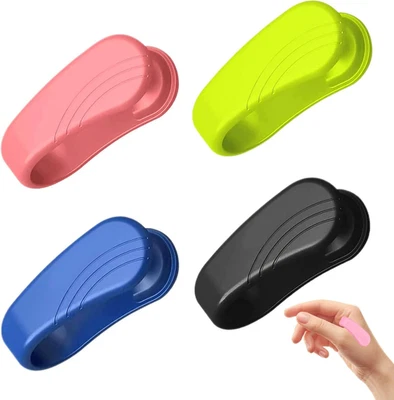 YURUIHKAO 4 Pcs Migraine Relief Clip, Multi-Clolored Headache Massage Clip, Portable Silic