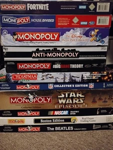 Lot of 11 Monopoly Games ! 7 Pre Owned Complete 4 New Sealed - Picture 1 of 13
