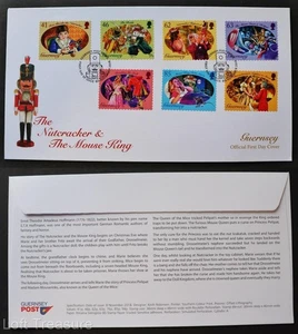 Guernsey Briefmarken: "Der Nussknacker und die Mausgeschichte" Ersttagsbrief 2018 - Bild 1 von 3