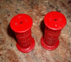 Empuñaduras de bicicleta BMX de colección Hunt-Wilde Red Waffle Junior 3 5/8" 3/4" id - Imagen 1 de 2