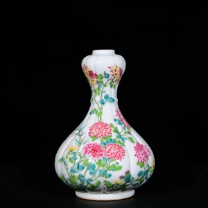 Fine Collectable Chinese Hand Famille Rose Porcelain tree peony Vase - Picture 1 of 9