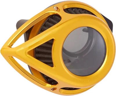 透明泪水空气清洁器套件金色阳极氧化哈雷软尾 Deuce 07 — 第 1/4 张图片