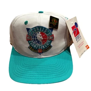 FIBA NBA 1995 Basketball McDonald's Championship London Official Logo NEW W/ Pin - Picture 1 of 13