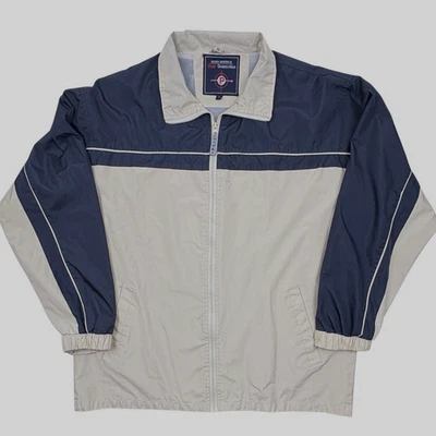 VTG 90s Colorblock Track Windbreaker Retro Mesh Lined Jacket Pear Connection L - Image 1 of 4