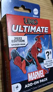 Uno Ultimate Marvel Add-On Pack Spider-Man Character Deck, NEW w/ Foil Cards - Picture 1 of 2