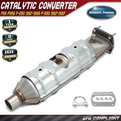 Nuevo convertidor catalítico para Ford F-250 1987-1996 F-350 1987-1997 E-350 Econoline Foto 1 de 4