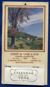 Calendario Harry Lane Son Basura Coleccionistas Ambler Pennsylvania 1960 - Imagen 1 de 3