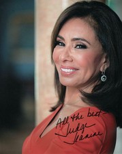JUDGE JEANINE PIRRO SIGNED AUTOGRAPH 8X10 PHOTO FOX NEWS DONALD TRUMP SUPPORTER