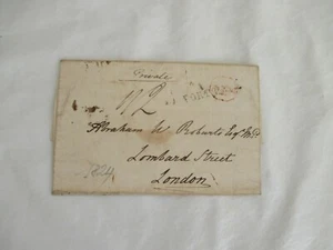 75 > ROYAUME UNI MARQUE POSTALE LETTRE PORT PAYE PARIS > LONDRES 1824 EN ANGLAIS - Imagen 1 de 4