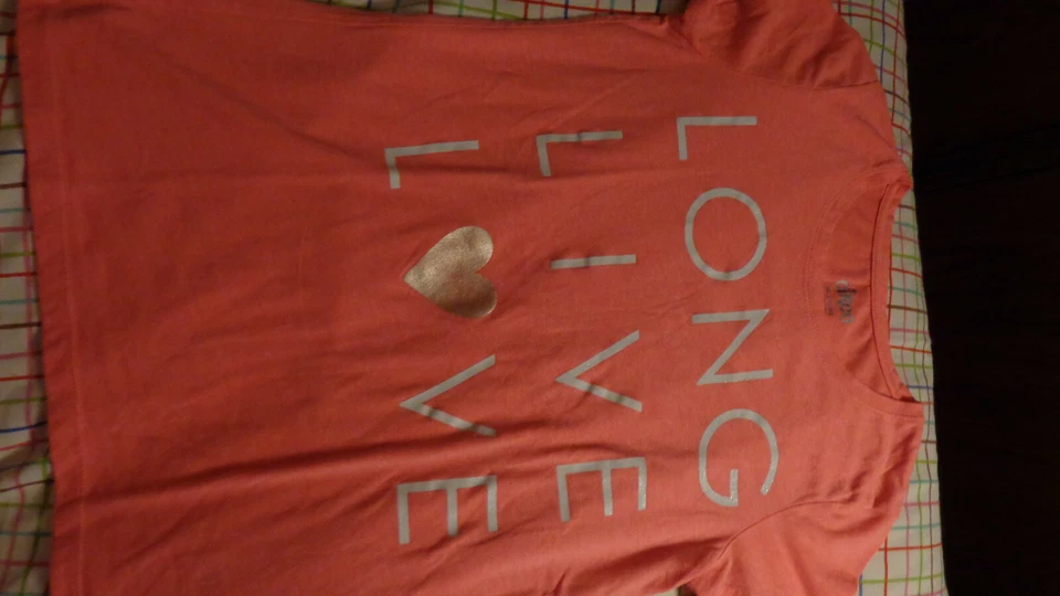  CAMISA TOP CIRCO NIÑAS TALLA XL 14/16 NARANJA NEÓN LINDO LOGO   Foto 1 de 1