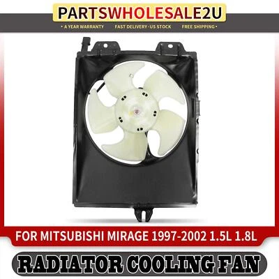 Conjunto de ventilador condensador de aire acondicionado con cubierta para Mitsubishi Mirage 1997-2002 1,5 L 1,8 L Foto 1 de 4