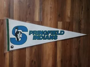 Vintage Springfield Indians Hockey Pennant AHL NHL Falcons Thunderbirds MA - Picture 1 of 9