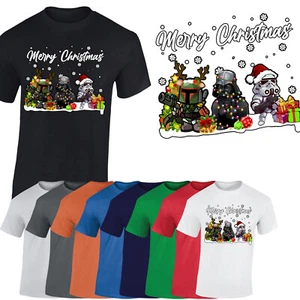 Merry Christmas Star Mens T-Shirt Santa Xmas Tree Festive Funny War Gift Tshirt - Picture 1 of 22