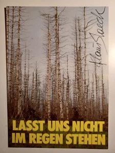Autógrafo original de Klaus Staeck en postal artística T29 - Imagen 1 de 2
