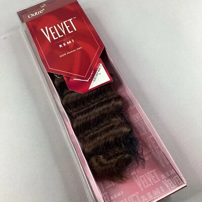 Extensiones de trama de cabello humano Remi de terciopelo marrón oscuro Euro Deep #4 12” Foto 1 de 4