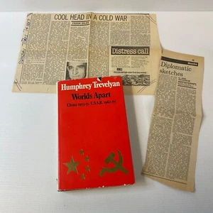 Worlds Apart China U.S.S.R  Trevelyan 1971 1st Ed HB + Vintage Cold War Ephemera - Picture 1 of 17
