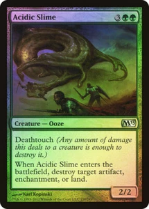 Magic The Gathering MTG ACIDIC SLIME FOIL Magic 2013 NM Near Mint - Picture 1 of 1
