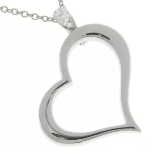 PIAGET heart Limelight Necklace K18 white gold/diamond 13.0g Women - Picture 1 of 6