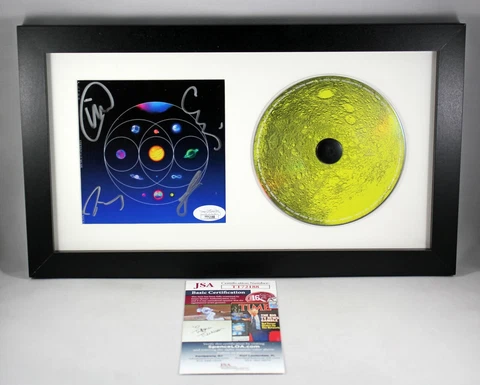FRAMED COLDPLAY SIGNED MUSIC OF THE SPHERES CD ALBUM AUTOGRAPHED 2021 +JSA COA Cover