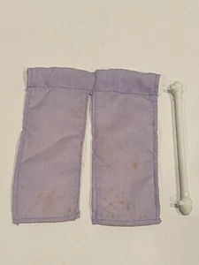 Jazwares Laura Ashley Room by Room Dollhouse Purple Curtain And Rod - Picture 1 of 1