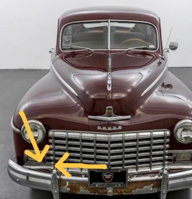 Dodge Deluxe 1946 1947 1948 y parrilla delantera personalizada moldura de extensión cromada Foto 1 de 4