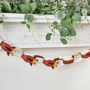 Reindeer Paper Chain Christmas Decoration - Pack of 40 Links - Picture 1 of 2