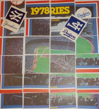 1979 FLEER GRAND SLAM HI-GLOSS Caps & Jersey Set 1978 WORLD SERIES PUZZLE pieces