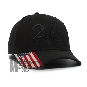 2nd Amendment 1791 AR-15 Style 2A Embroidered Black on Black Color Hat cap - Picture 1 of 6