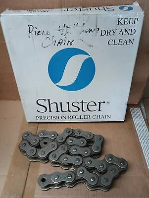 New Shuster Precision Roller Chain 100-1 RIV 17 Links 42" Chain Fast/Free Shipp - Image 1 of 4