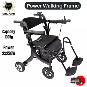 Power Rollator Aluminium Walking Frame with Corded Remote Control-The STELLAR - Picture 1 of 11