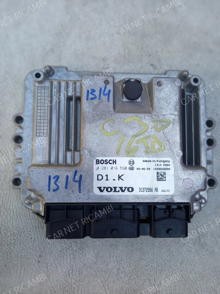 31272996 D1.K CENTRALINA MOTORE VOLVO C30 1.6 D 0281016590 BOSCH EDC16C34-5.45 Foto 1 de 4