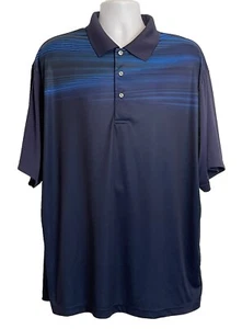Ben Hogan Shirt Mens 2XL Blue Golf Polo Performance Short Sleeve Powerspan - Picture 1 of 8
