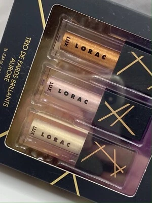 NIB LORAC Lux Diamond Eye Gloss Trio Sunrise - Cream Eyeshadow - Image 1 of 4