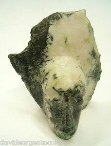 Sculpture Avec Tête De Indios En Racine De Emeraude Naturel Prov. Brésil Figure - Picture 1 of 4