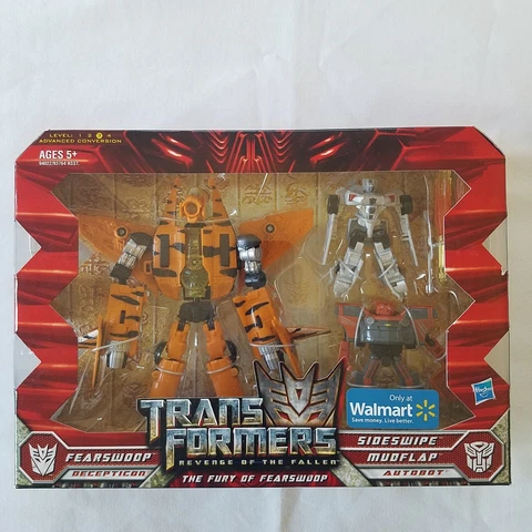 Transformers Revenge of the Fallen Fury of Fearswoop Sideswipe Mudflap ROTF MISB Cover