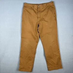 Duluth Trading Pants Mens 36x30 Flex Ballroom Khakis Chinos Work Travel Brown - Picture 1 of 7