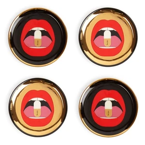 NEW Jonathan Adler Full Dose Porcelain Coasters Set of 4 SEALED SHIPS FREE - Picture 1 of 3