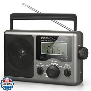 Greadio Tragbares Kurzwellenradio mit bestem Empfang, AM FM Transi - Bild 1 von 5