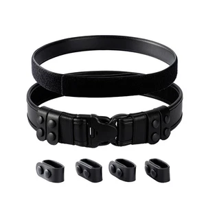 2" Duty Belt w/Hook Lining 4 Keepers 1.5" Reversible Inner Belt for Police Co... - Picture 1 of 7