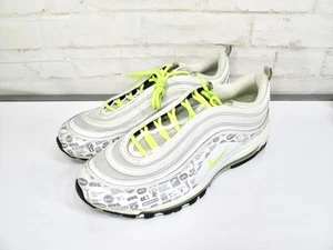 Nike Air Max 97 White-Volt-Black-Platinum Reflective Logo Mens Size 13 - Picture 1 of 8